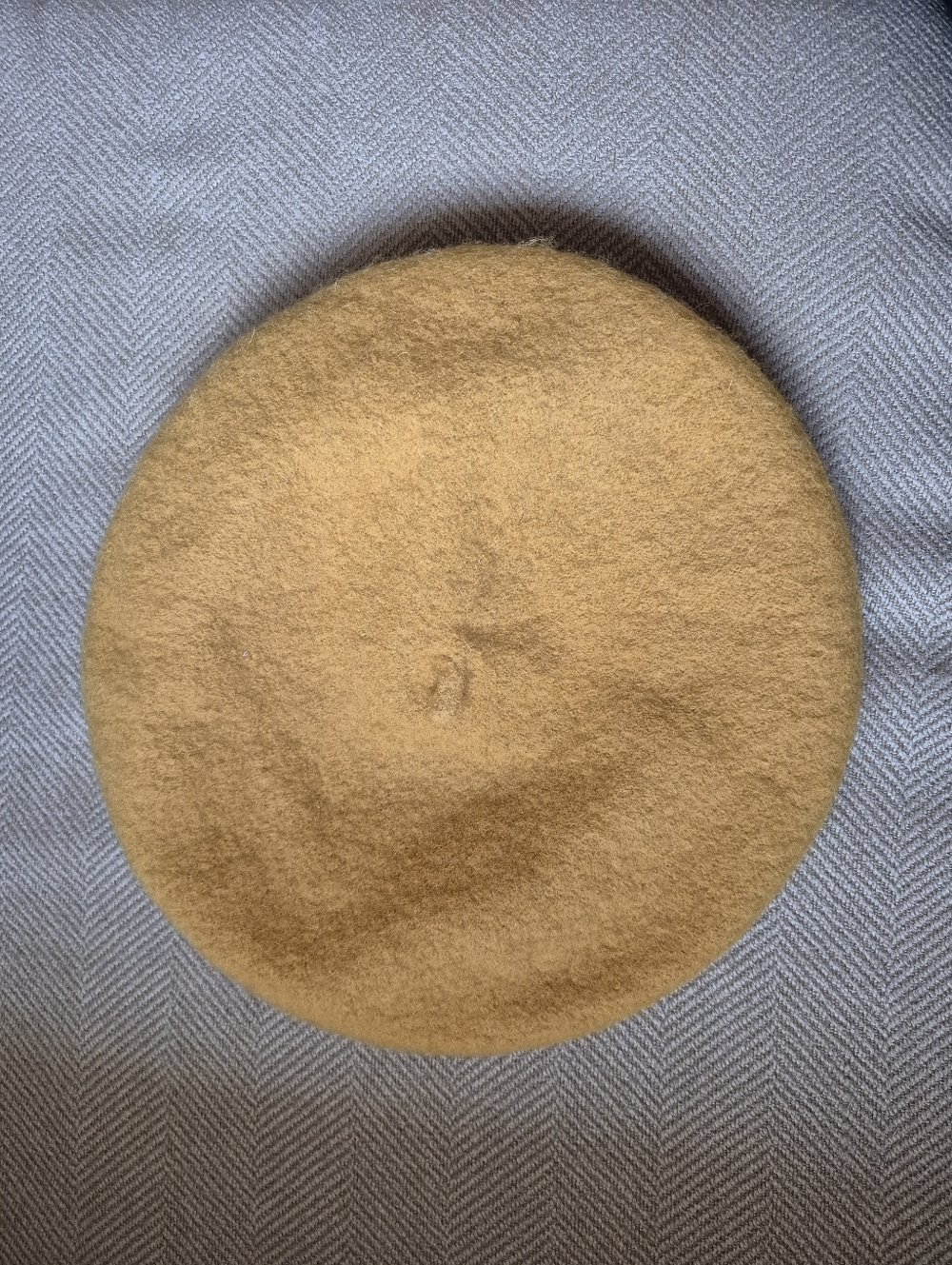 Etereo Wool Blend Mustard Yellow Hat - 90% Wool